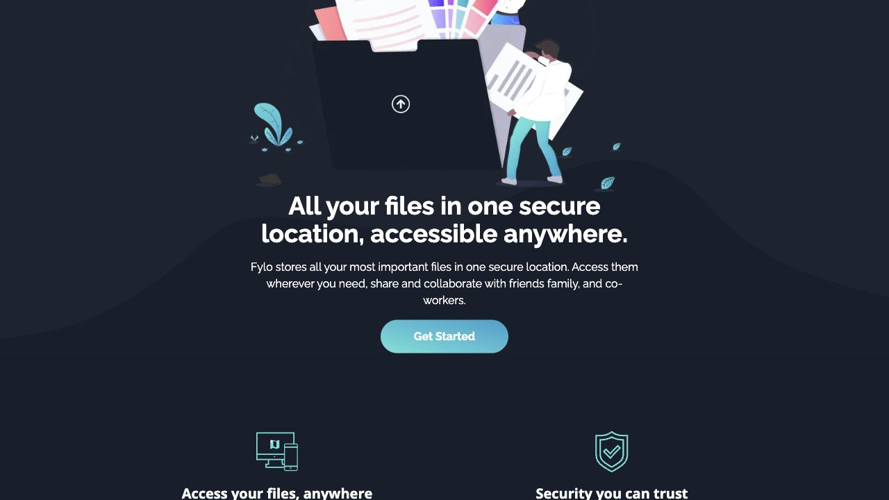 Fylo Landing Page website preview