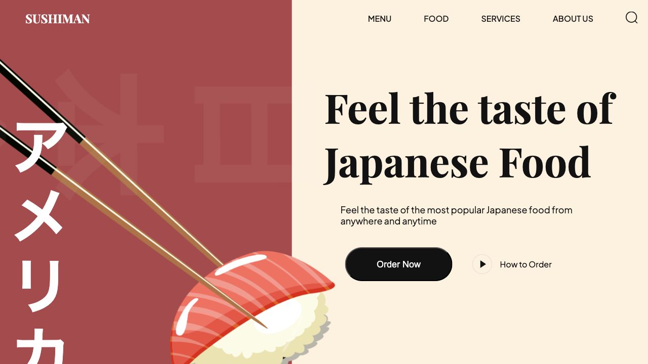 Sushiman website preview