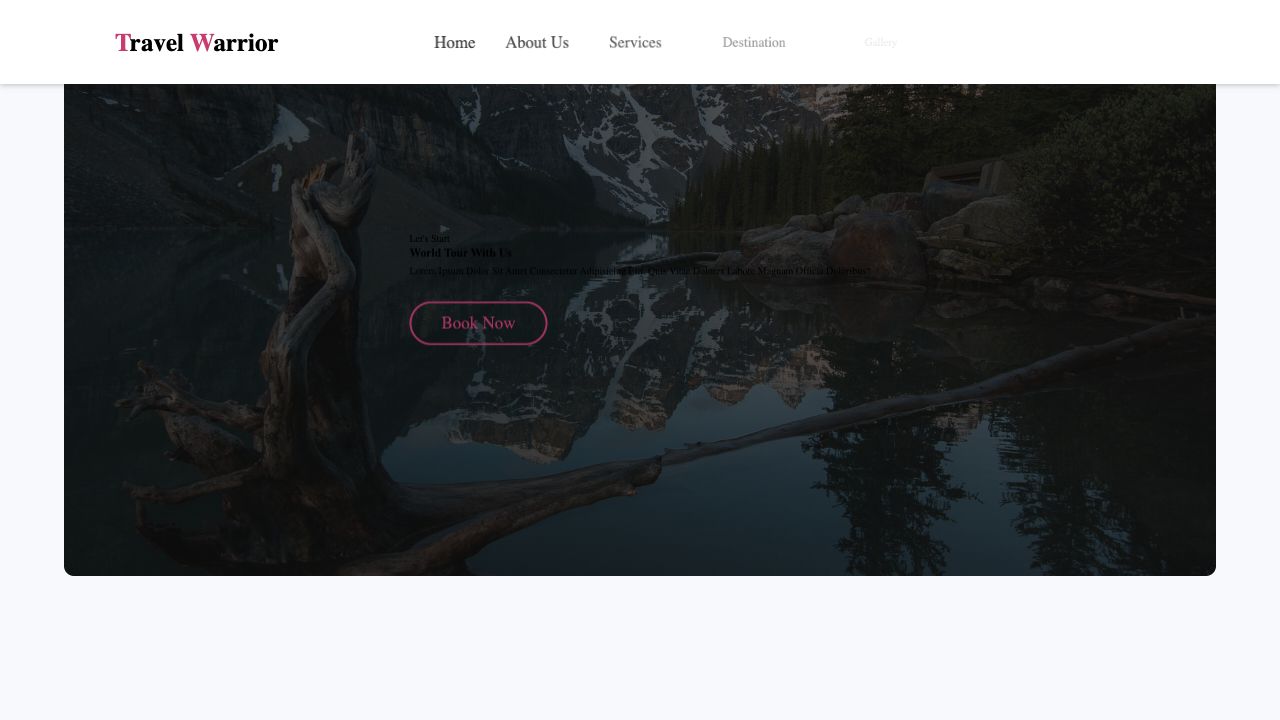 Travel Warrior website preview